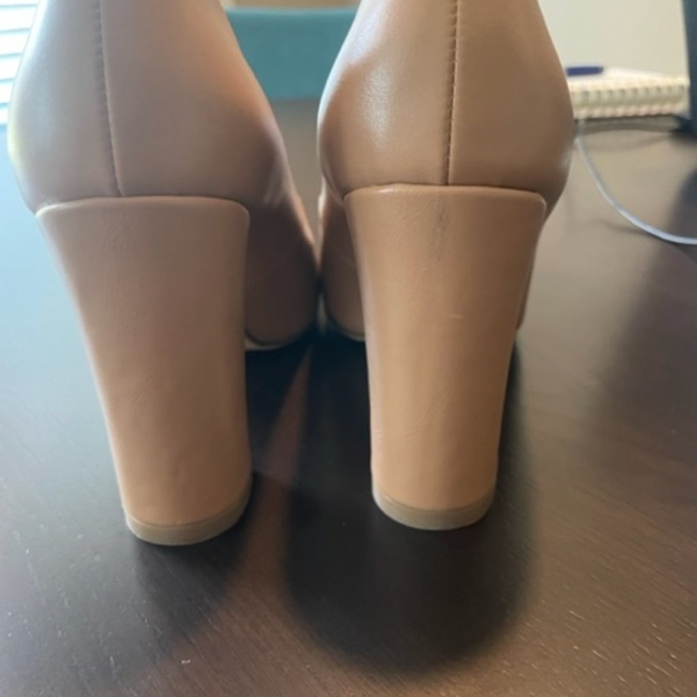 Nude Block Heels - Picture 2 of 2